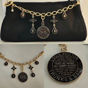 Louis Vuitton Black and Gold Bag Chain